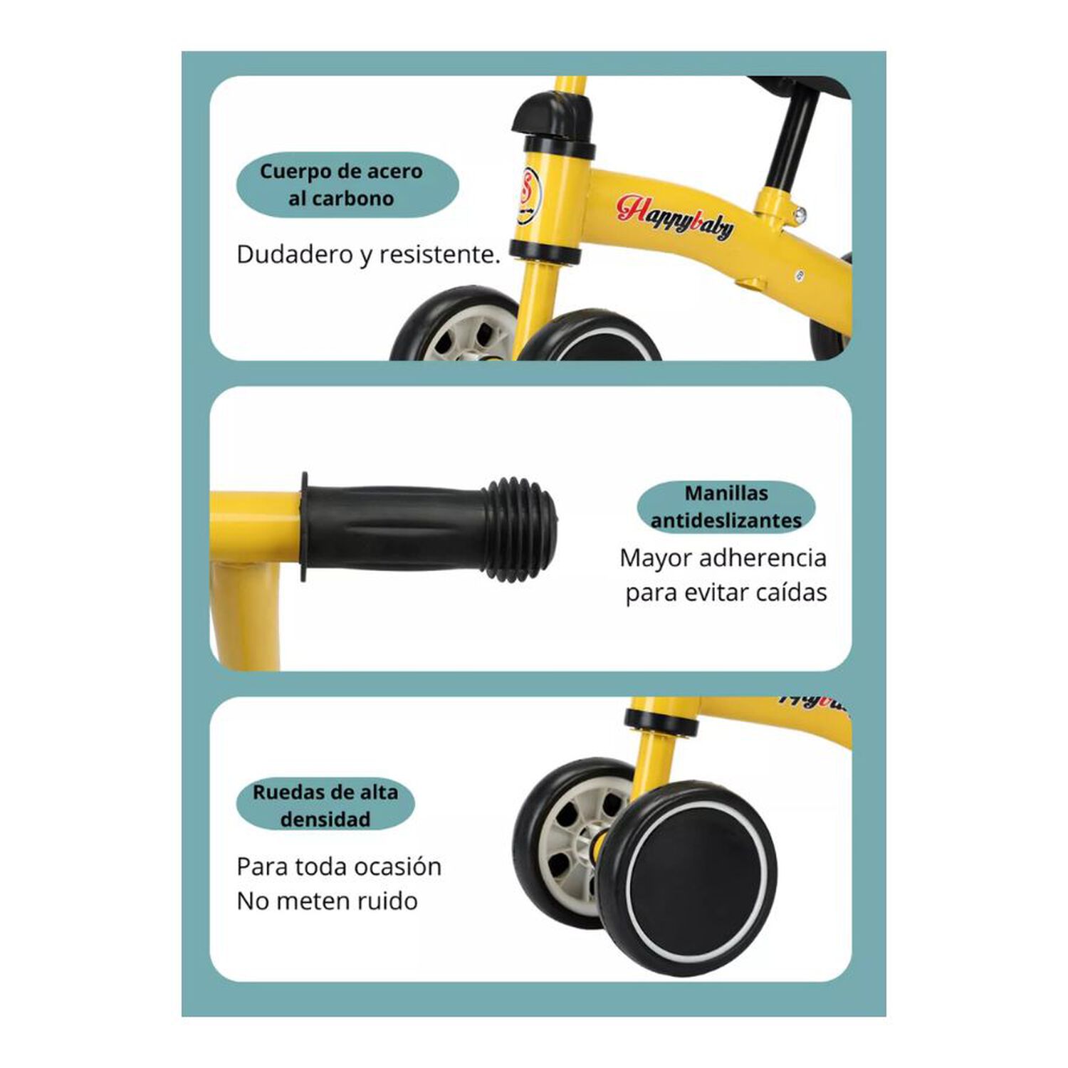 Mini Bicicleta De Equilibrio Infantil Happybaby Correpasillos image number 3.0