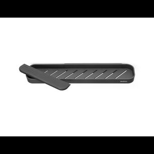 Estante De Ducha Con Esp&aacute;tula Mindset Dark Grey