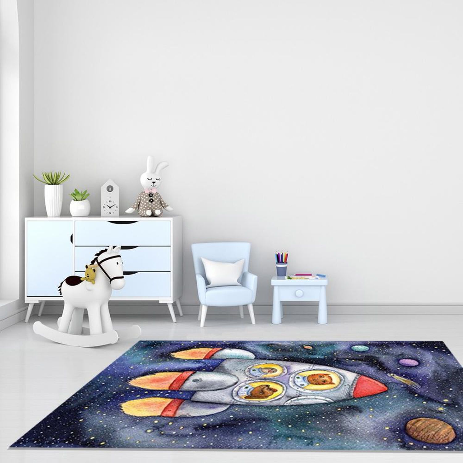 Alfombra Idetex Infantil Space / 133x100 Cm image number 1.0