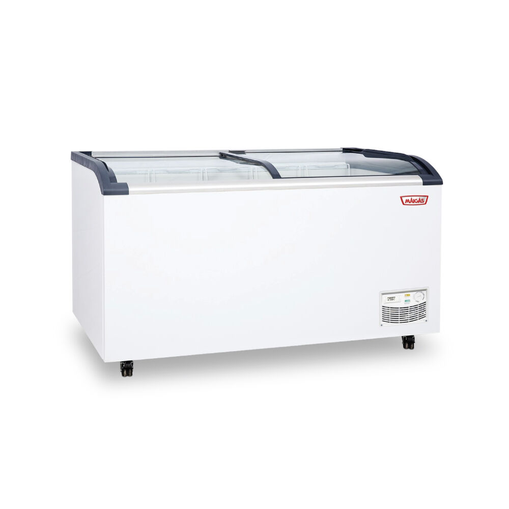 Congelador Dual Tipo Isla Vidrio Curvo De 470 L image number 1.0