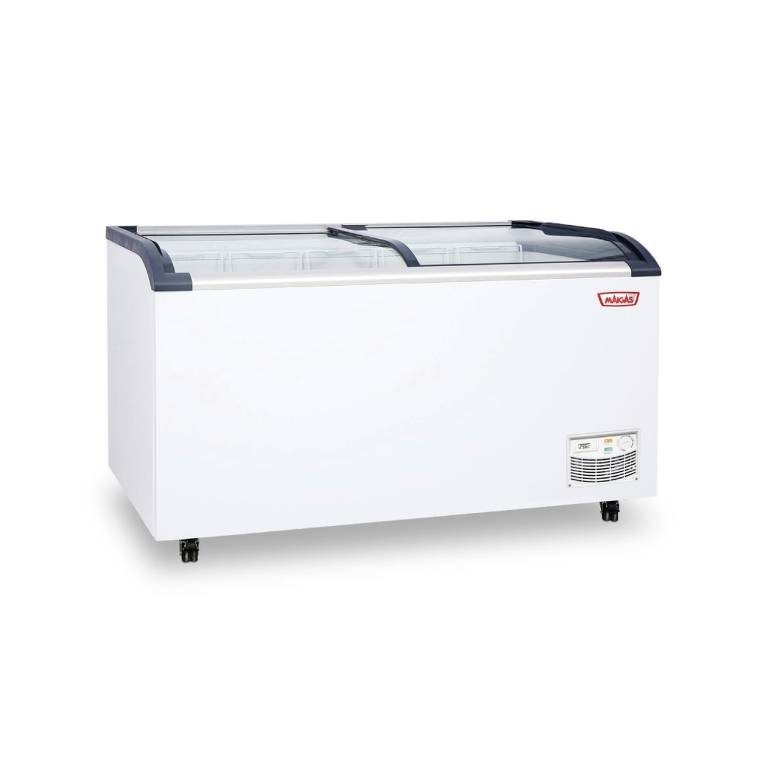 Congelador Dual Tipo Isla Vidrio Curvo De 470 L image number 1.0