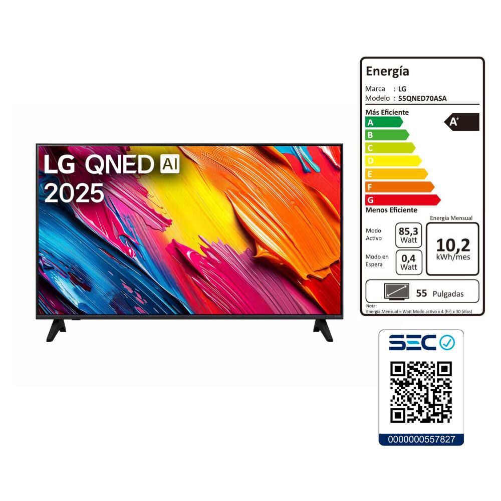 Qled 55" LG 55QNED70ASA / Ultra HD 4K / Smart TV image number 10.0