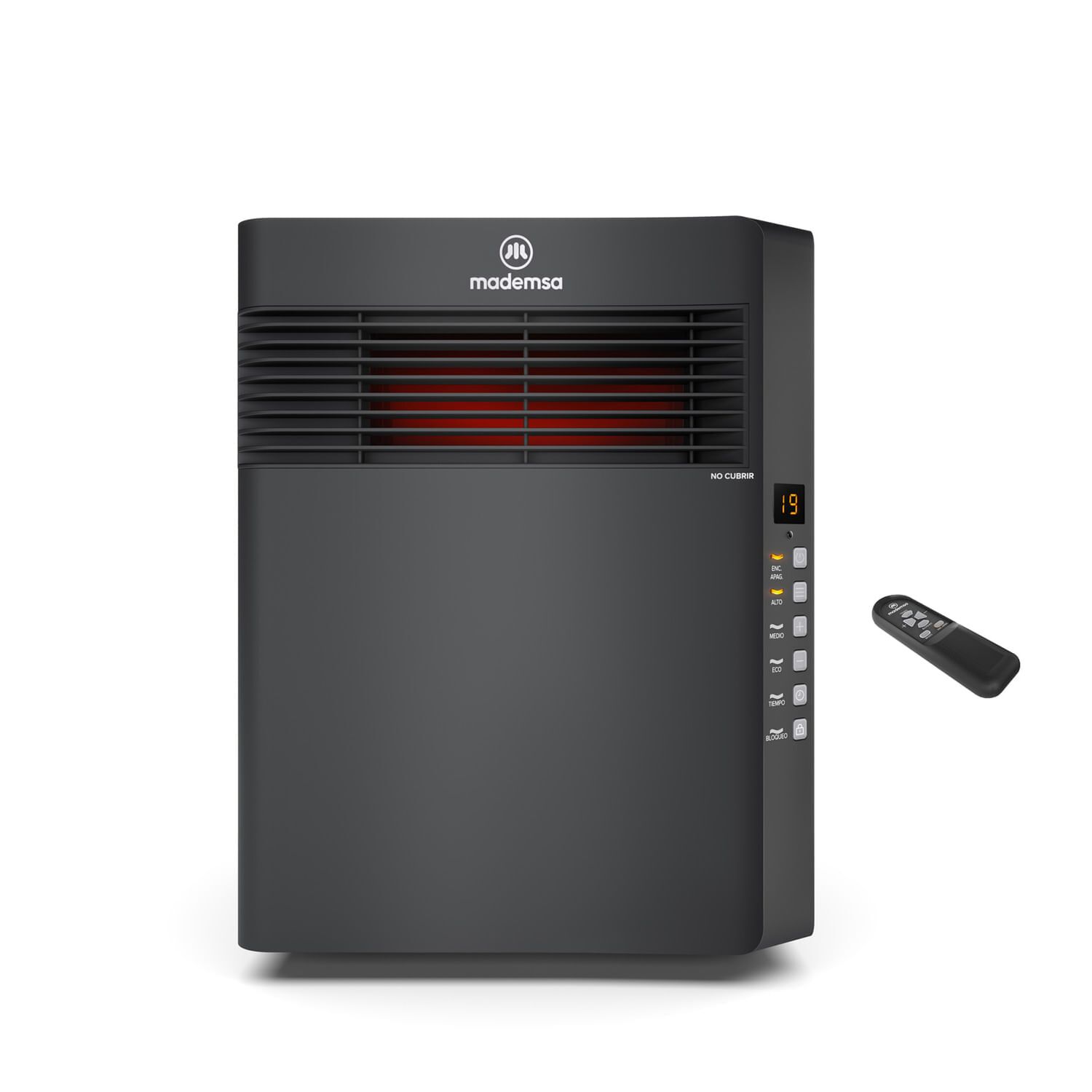 Estufa El&eacute;ctrica Mademsa Infrarroja 1500w Digital Eco Inf10 image number 0.0