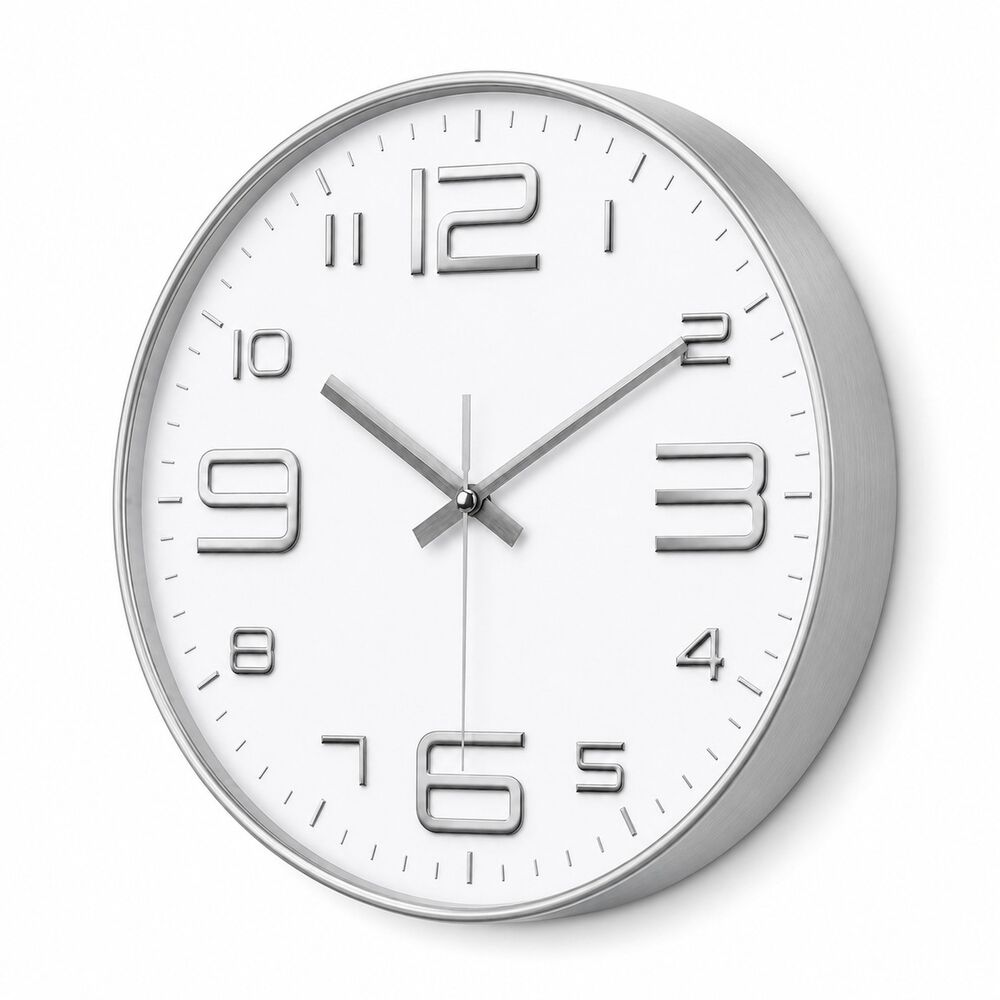 Reloj De Pared Xl 30cm De 3 Agujas Con Movimiento De Quarzo image number 1.0