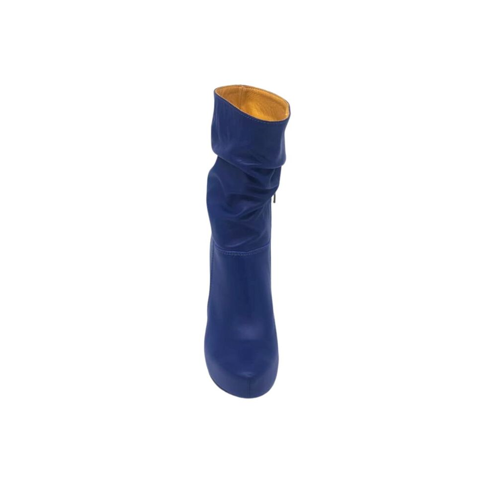 Bota Vilma Azul Cuero Pao Pecados image number 4.0