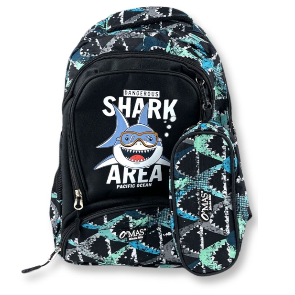Pack Mochila Lonchera 45cm Juvenil Y Escolar Shark image number 3.0