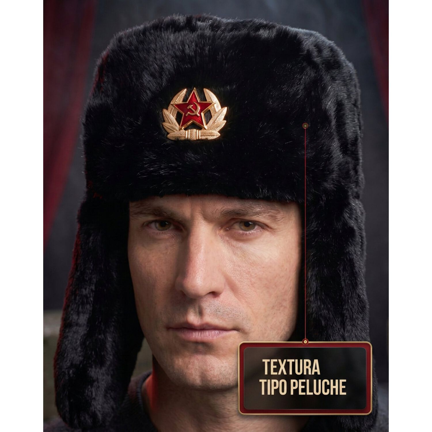 Gorro Disfraz Union Sovietica Ruso image number 4.0