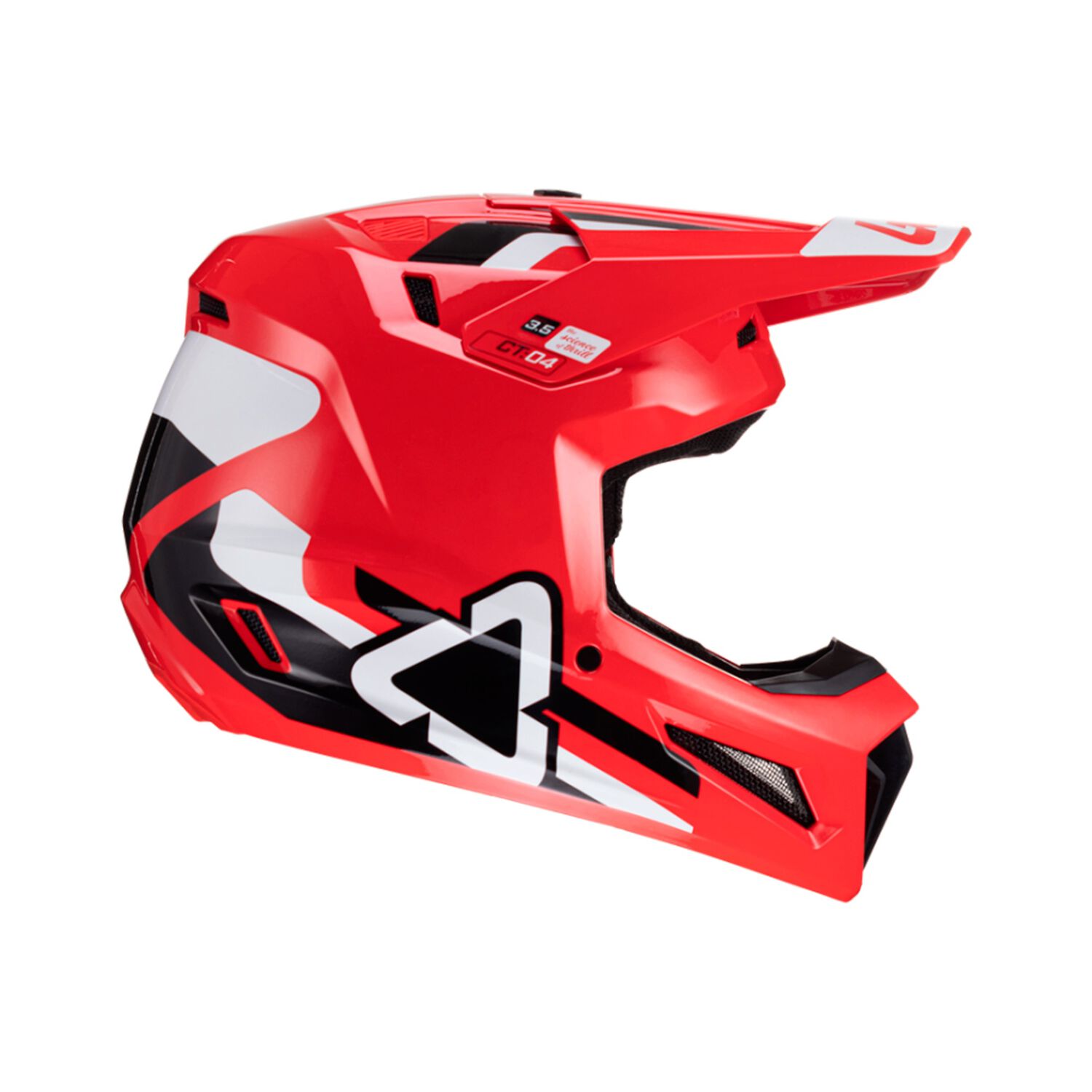 Kit Leatt Casco Con Antiparra Moto 3.5 V24 Rojo M image number 3.0