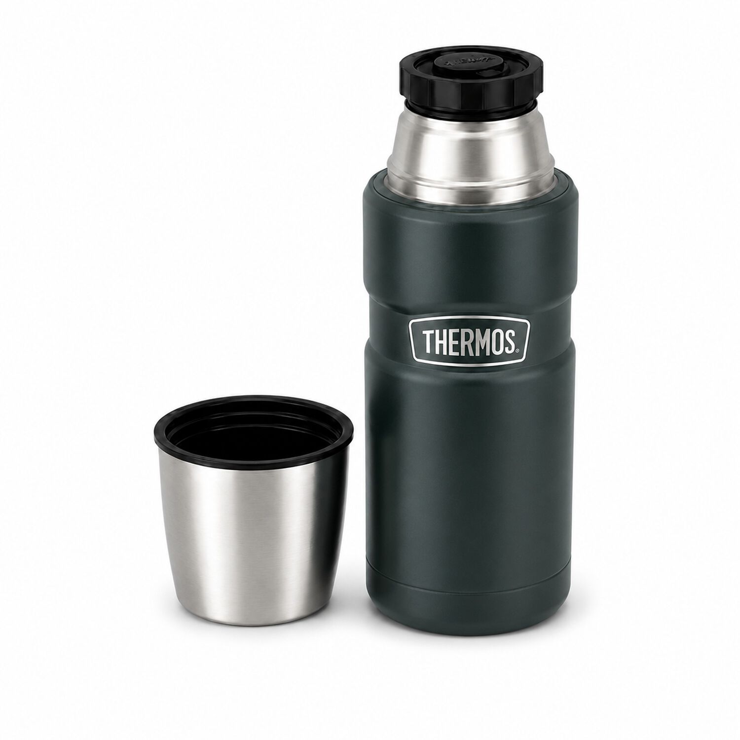 Termo Premium Thermos King Inox Sk2000 470ml 18h/24h Verde image number 1.0