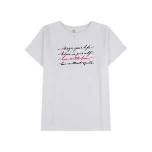 Polera Manga Corta Cuello Redondo Mujer Freedom