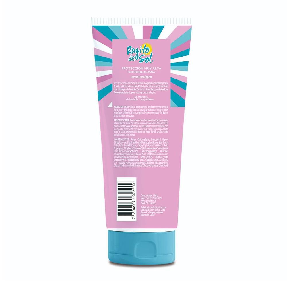 Crema Protectora Rayito De Sol Ozono Kids Fps 50+ 190 Gr image number 1.0