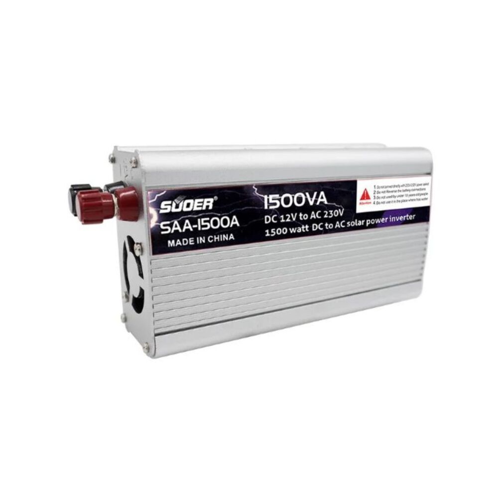 Convertidor Power Inverter Vehículo 1500w 12v Portátil image number 0.0