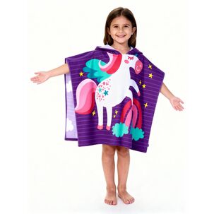 Toalla Playa Capucha Casaideal Kids Magic / 60 X 120 Cm