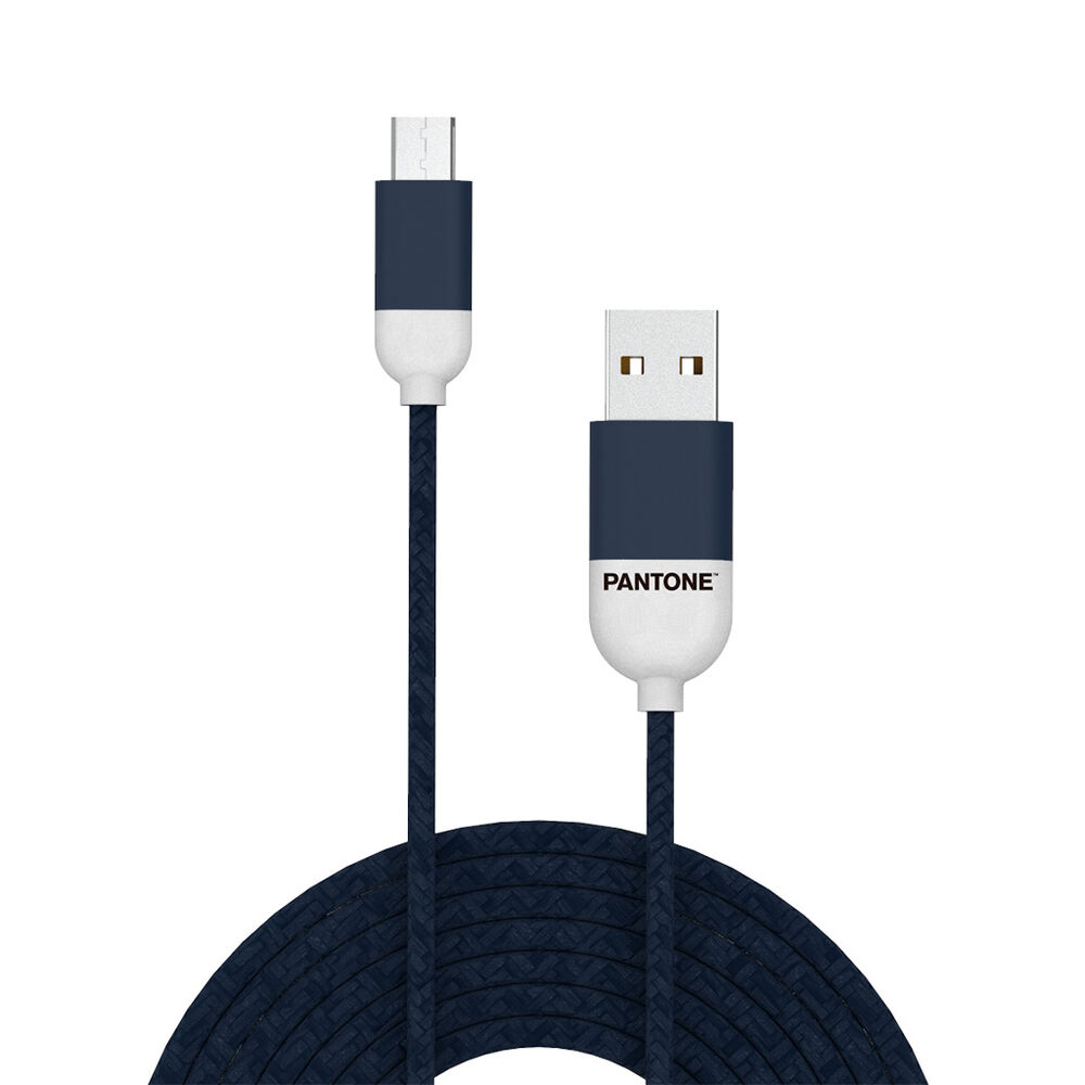 Cable De Datos Micro Usb 1 Mt Pantone High Speed Azul image number 1.0