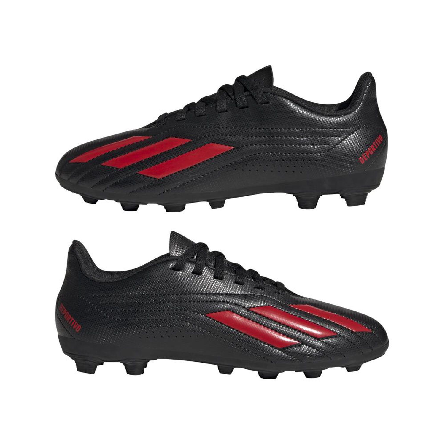 Zapato De F&uacute;tbol Ni&ntilde;o Adidas Deportivo Ii Fxg J Negro/rojo image number 7.0