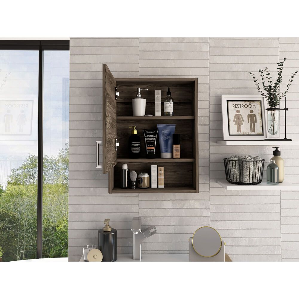 Botiquin 1 Puerta 60x46,5x13,6 Cm Caf&eacute; Oscuro image number 8.0