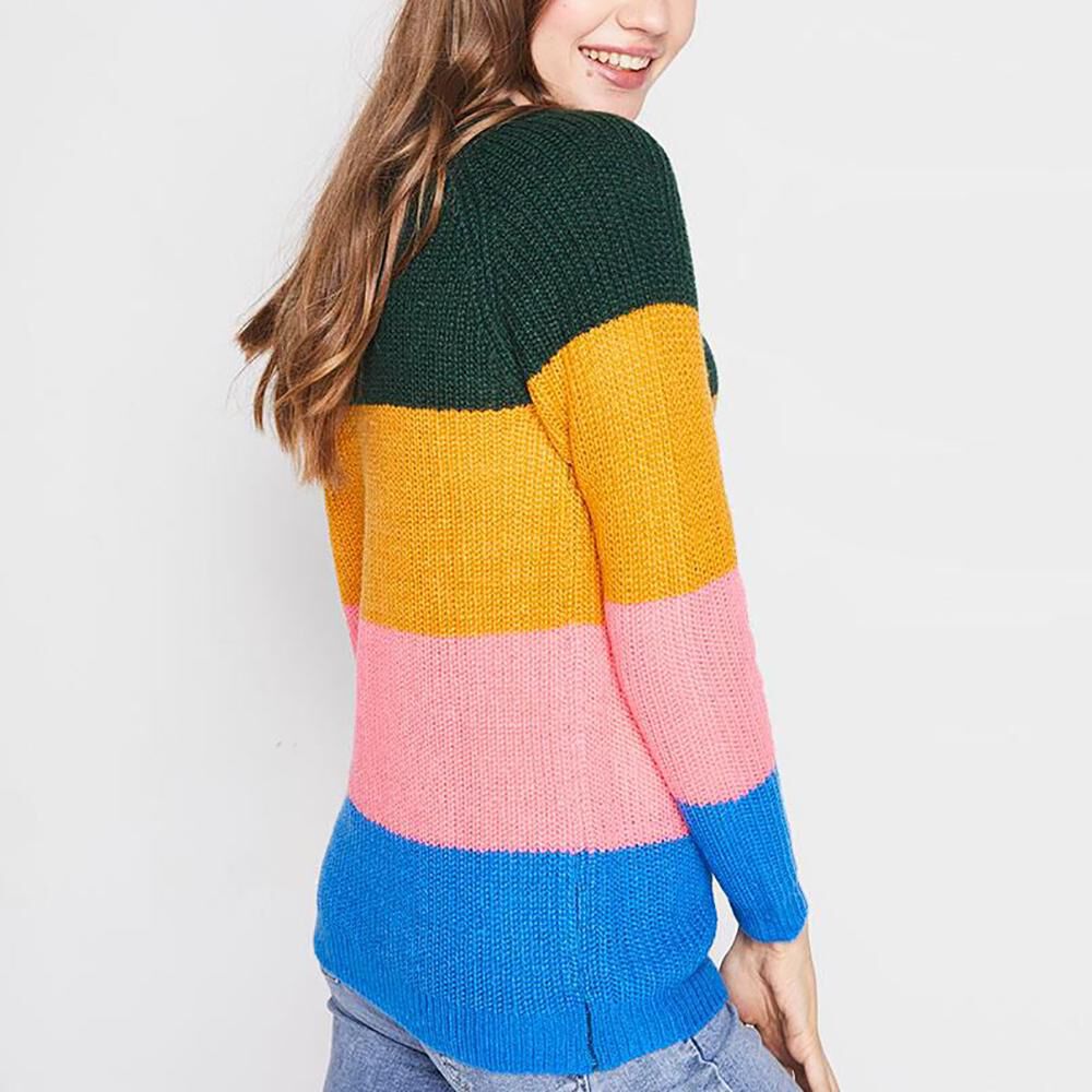 Sweater Bloque Color Mujer Freedom image number 2.0