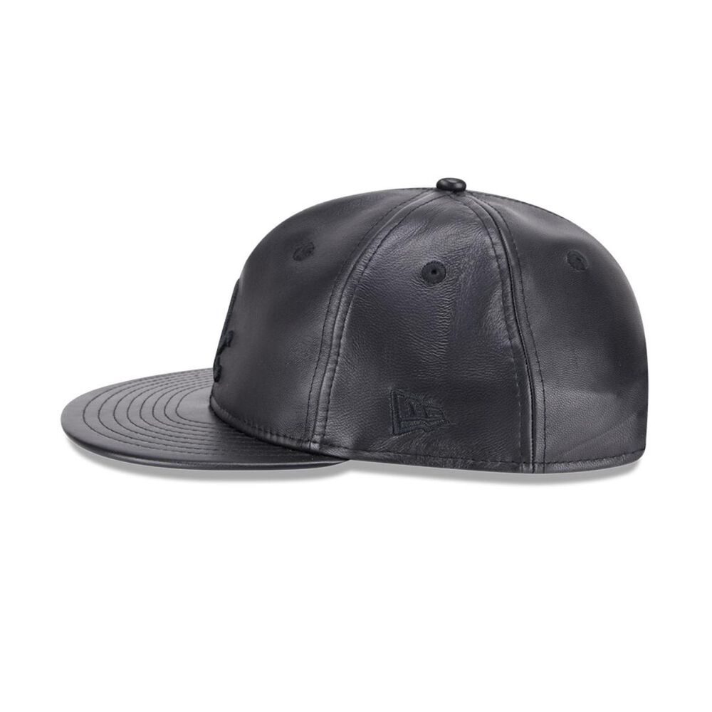 Gorra 9fifty Mlb Chicago White Sox Genuine Leather Black image number 3.0