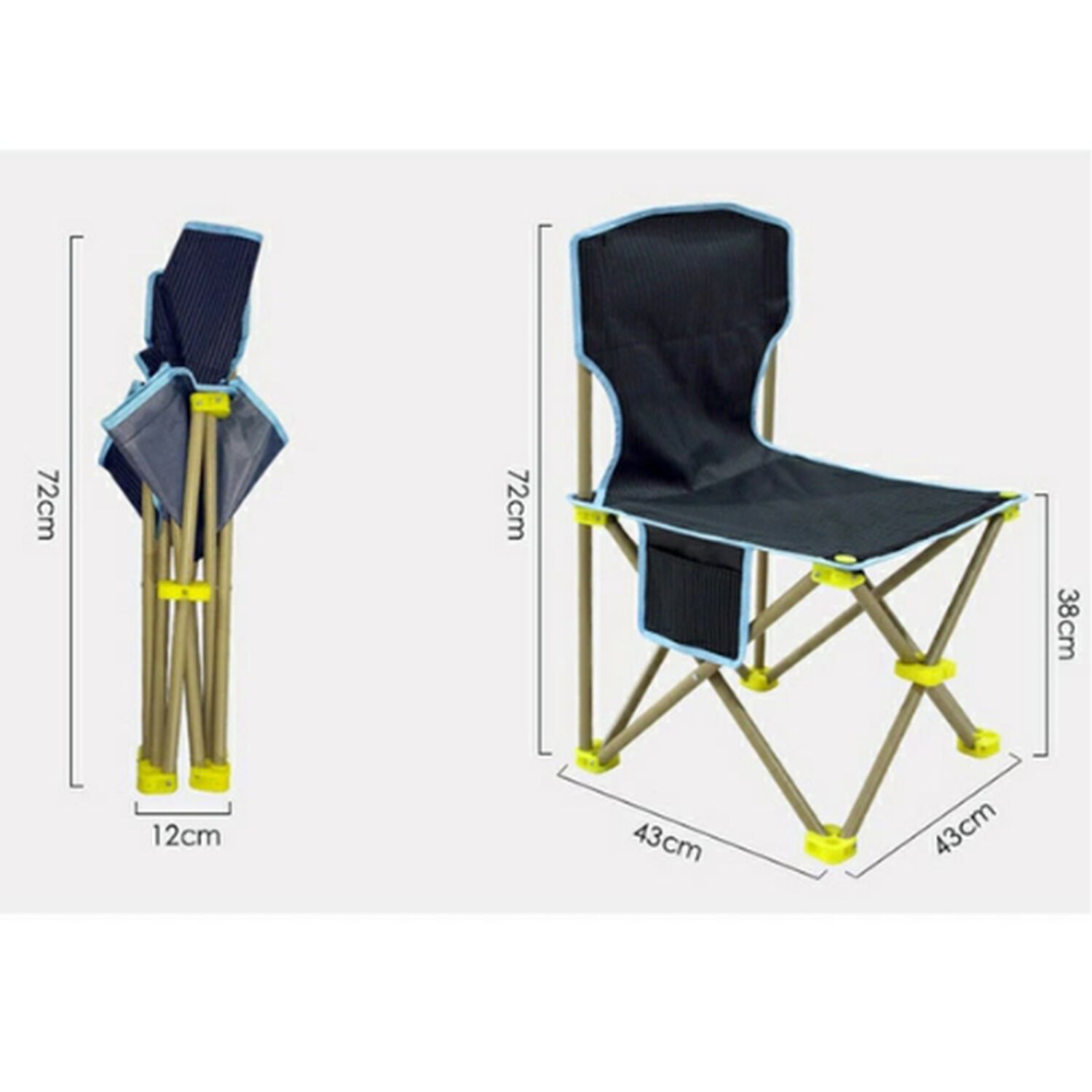 Pack Mesa Y 2 Sillas Plegables Exterior Camping Portatil image number 5.0