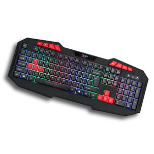 Teclado Gamer Pc Usb Iluminaci&oacute;n Rgb Warlock 2 - Ps