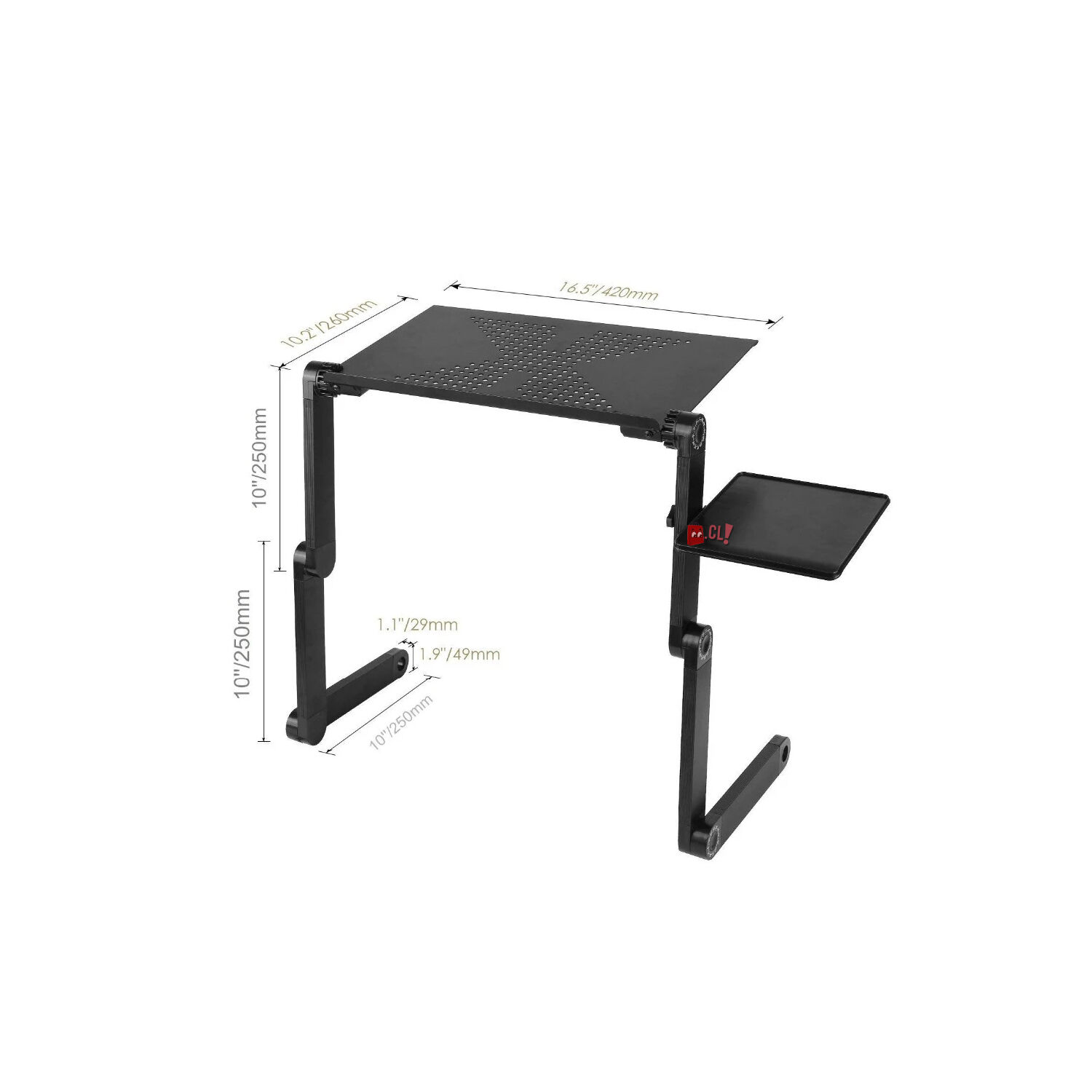 Mesa Notebook Ajustable Ventilador Y Soporte Mouse - Ps image number 2.0
