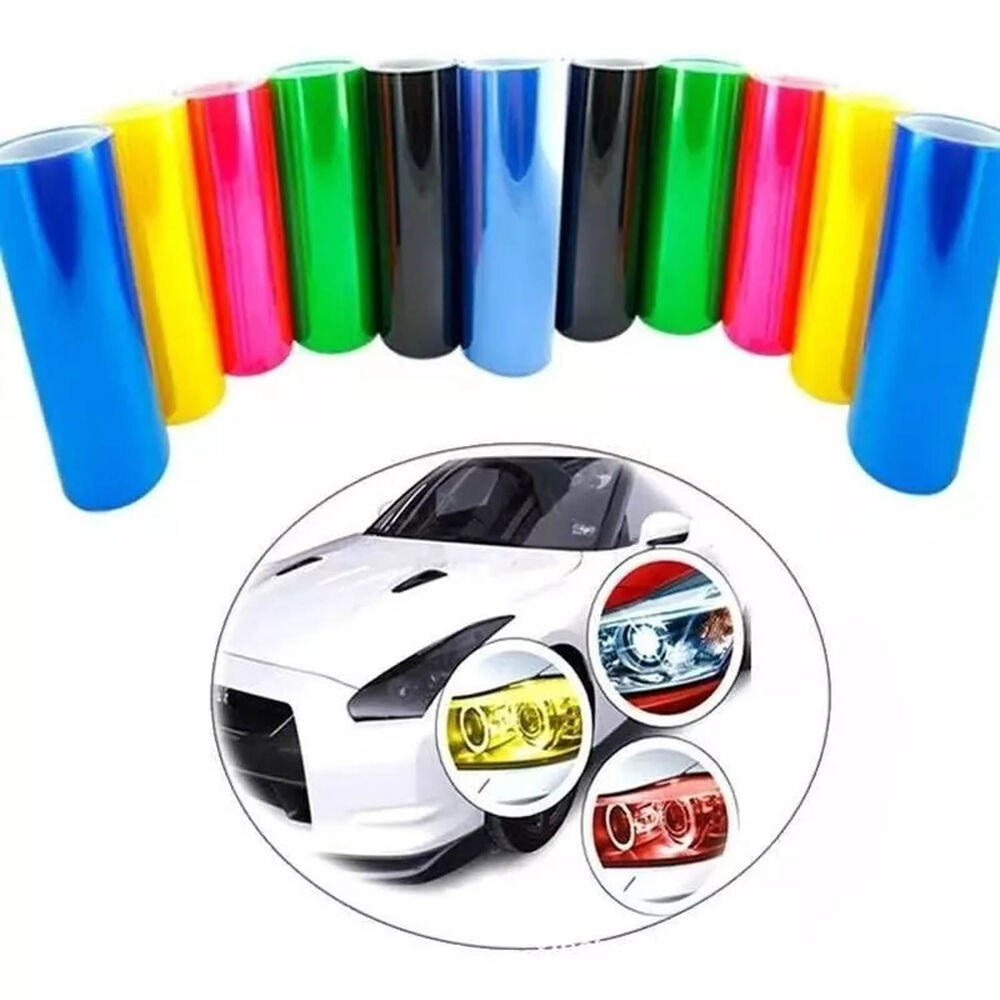 Vinilo Foco Adhesivo Auto Tuning Universal Colores 30cmx10m image number 0.0
