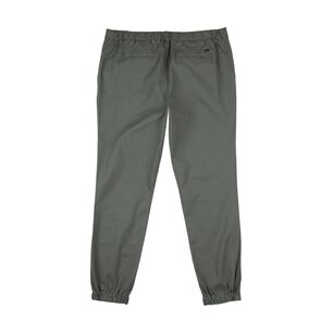 Pantal&oacute;n Liso Tiro Medio Slim Fit Hombre Az Black