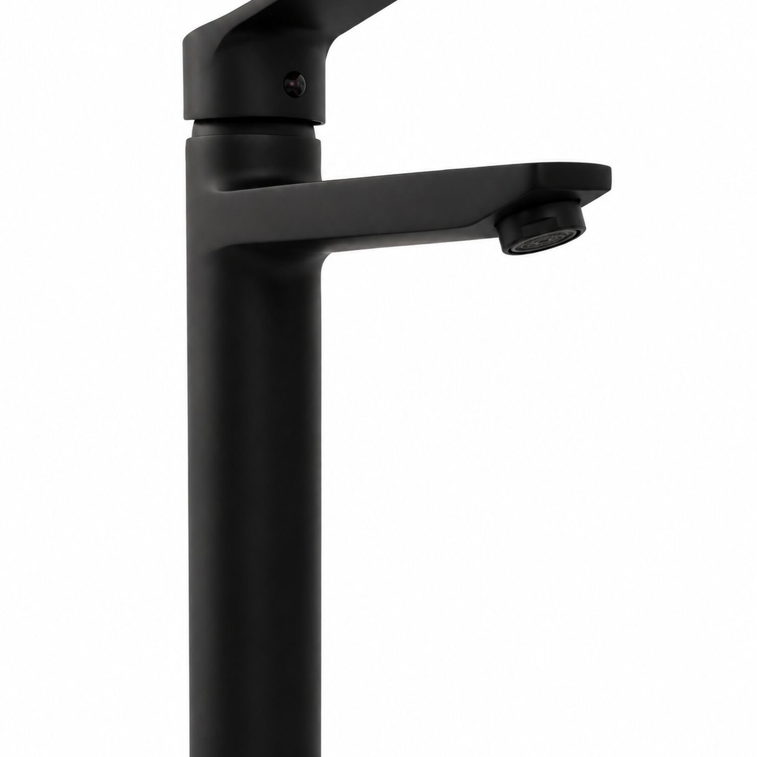 Monomando Llave Grifo Alto Para Lavatorio Modelo Notte Marca Taumm Color Negro image number 3.0