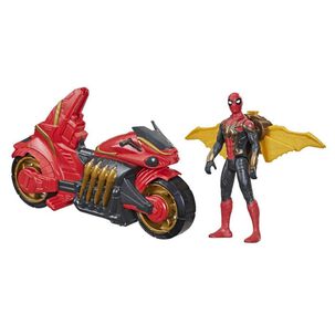 Juguete Figura De Accion Spider Man Aracnojet Y Moto Hasbro