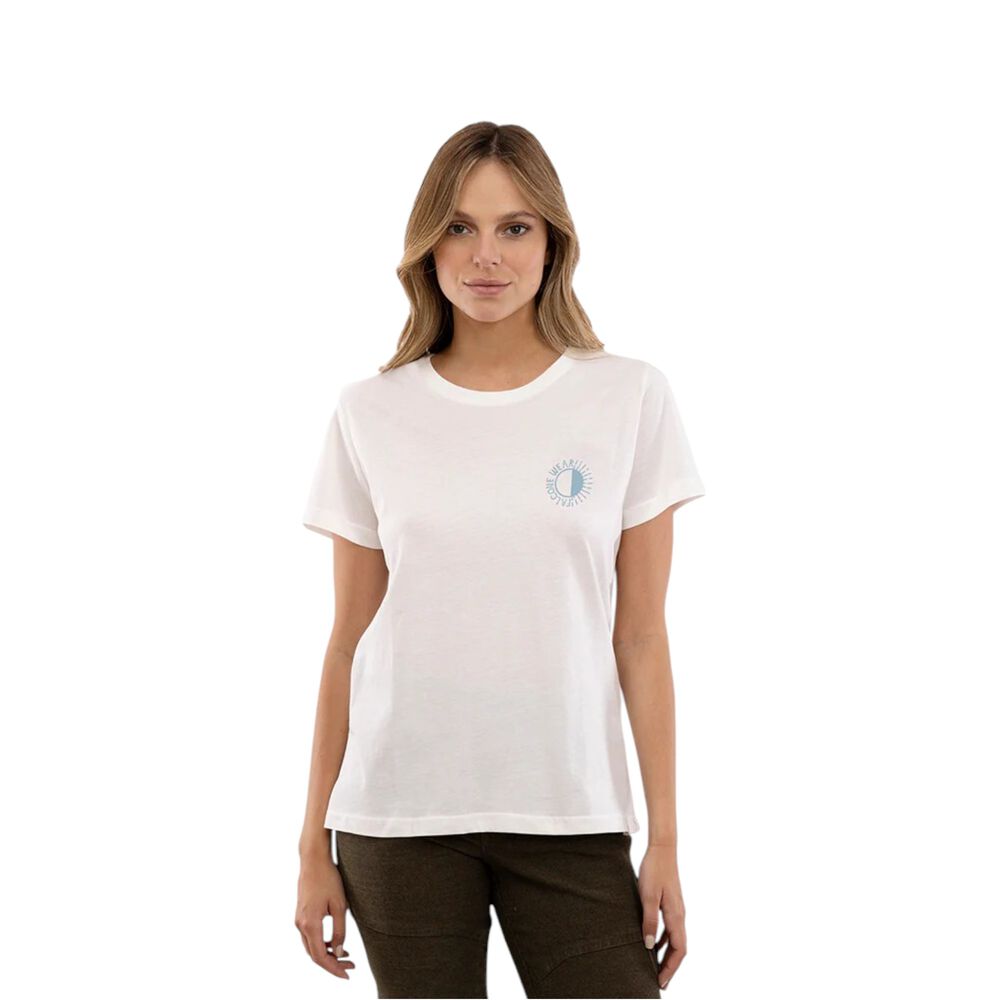 Polera Orgánica Sunset Blanco Mujer Falcone image number 0.0