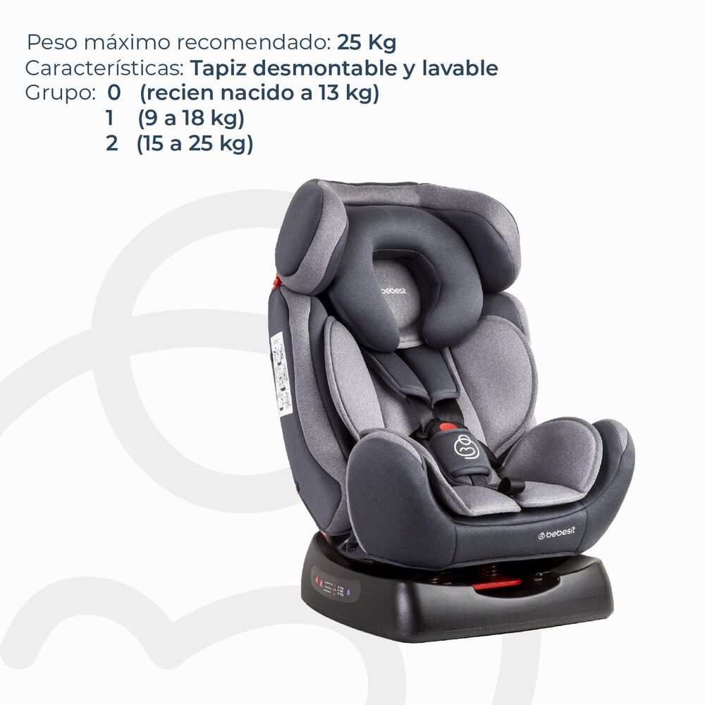 Silla De Auto Orbit Lx Gris Bebesit image number 3.0