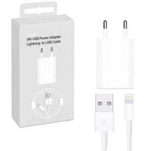 Cargador Compatible Con Iphone 5 / 6 / 7 / 8 / X / Xs / Xr 5w Cable Usb A Lightning