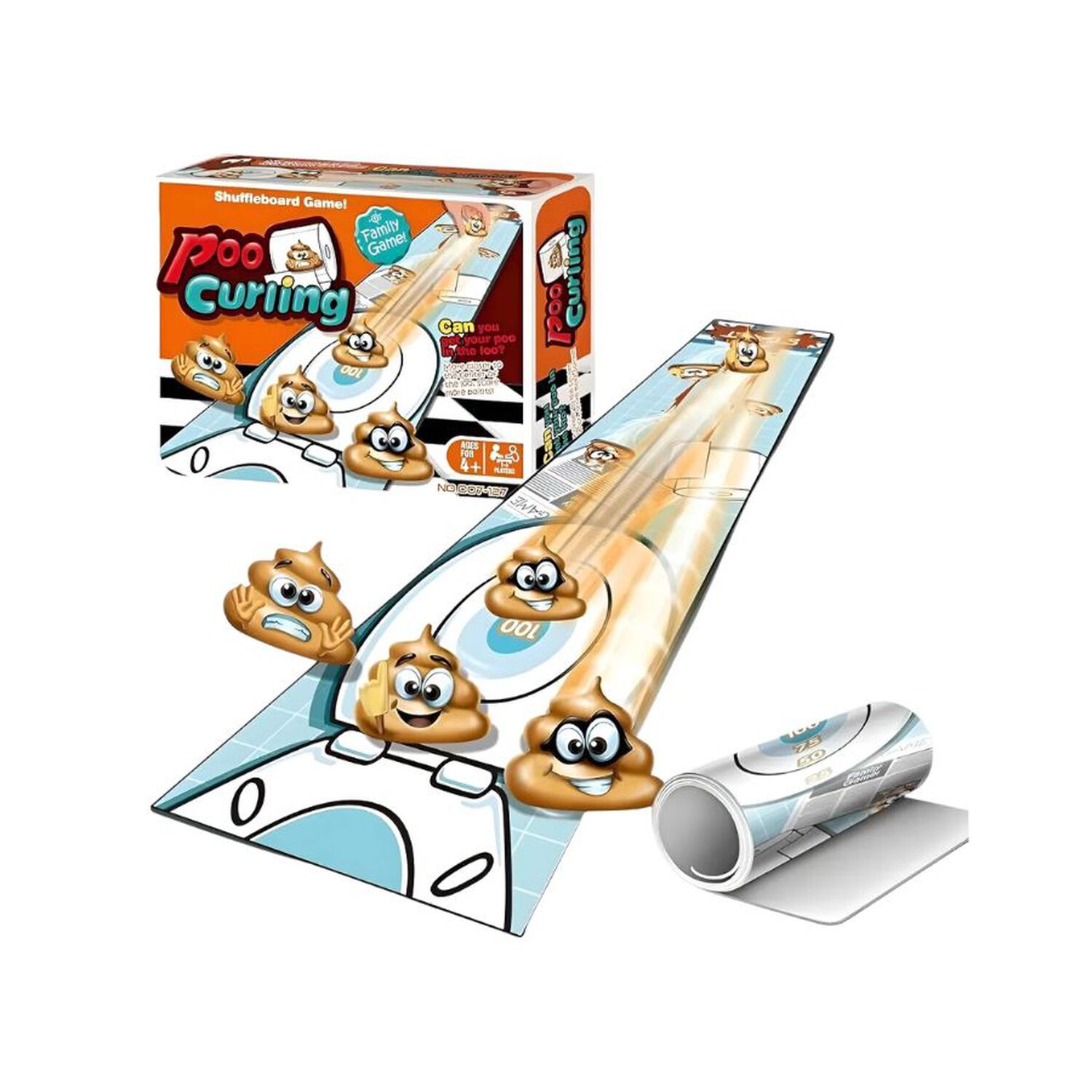 Juego De Mesa Curling Poo image number 0.0