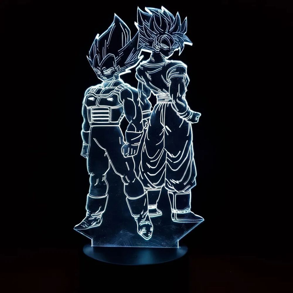 Lampara 3d Goku Y Vegeta image number 3.0
