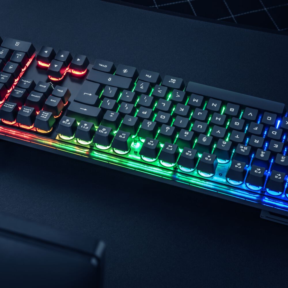 Teclado Gamer Trust Azor Gxt 835 Rgb Full Anti Ghosting image number 8.0