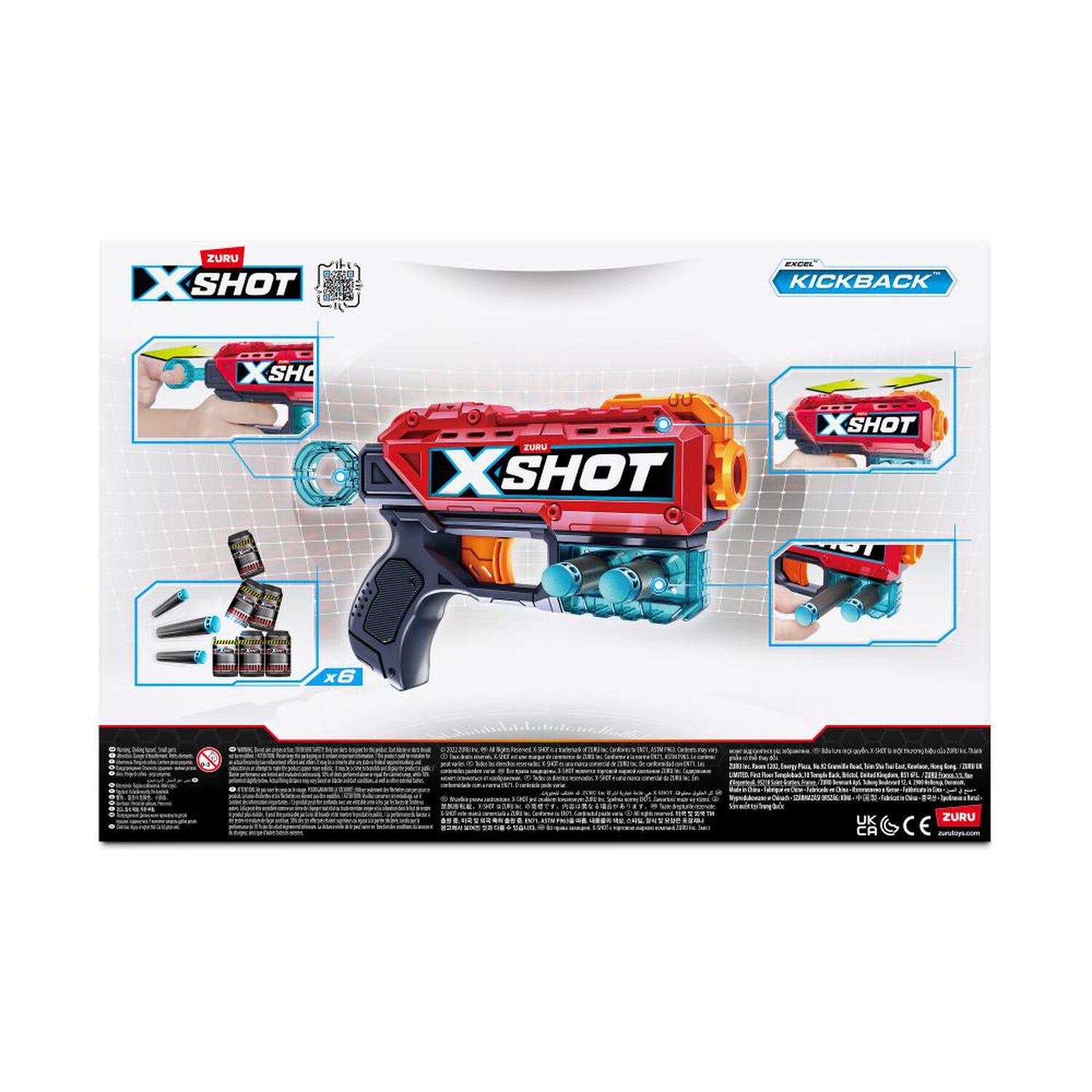 Lanzador X-shot 2x Kickback image number 1.0