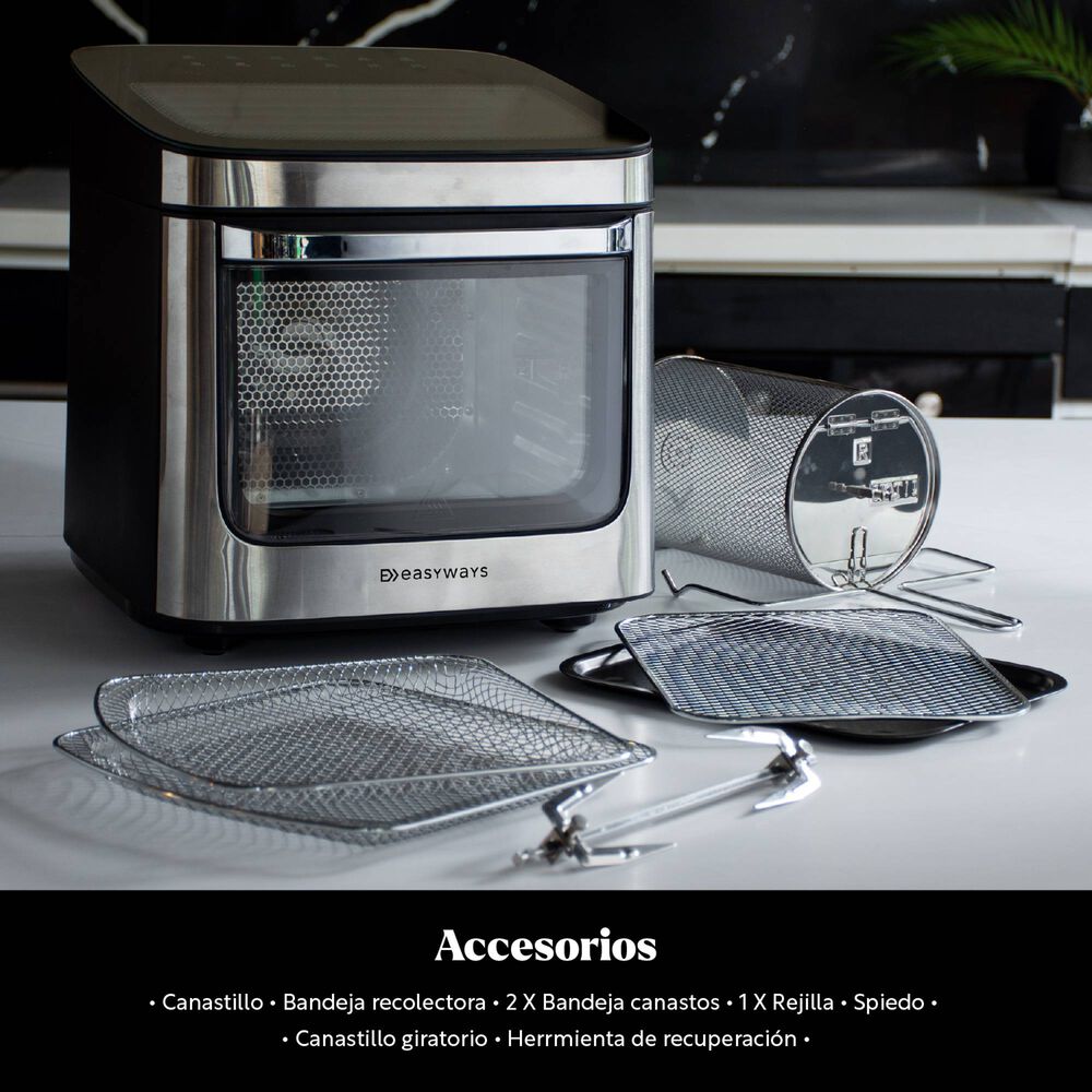 Freidora De Aire Horno Ventana Air Fryer Prime 12 L Easyways image number 2.0