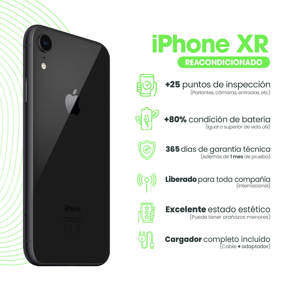 Iphone Xr 64gb - Negro Recondicionado image number 3.0