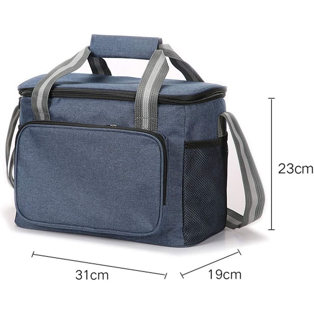 Lonchera Térmica Azul Gran Capacidad Aislante Y Resistente image number 2.0