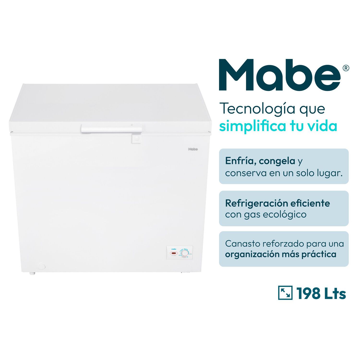 Freezer Horizontal Mabe FDHMHM200PPLB0 / Fr&iacute;o Directo / 198 Litros / E image number 2.0