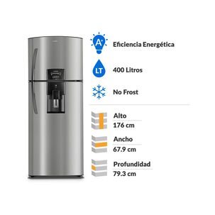 Refrigerador Top Freezer Mabe RMP410FZUU / No Frost / 400 Litros / A+