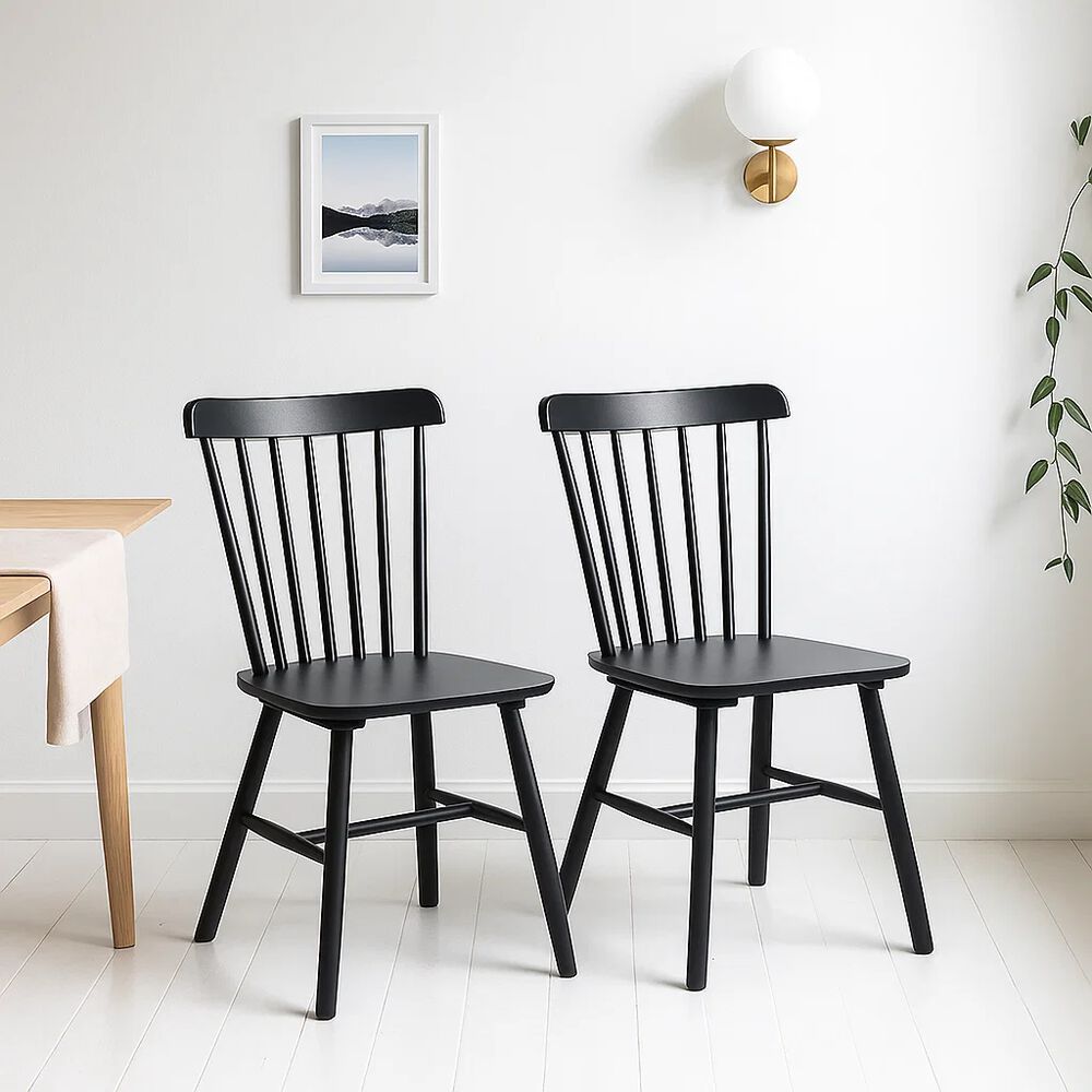 Pack De 2 Sillas Windsor Madera - Negra image number 1.0