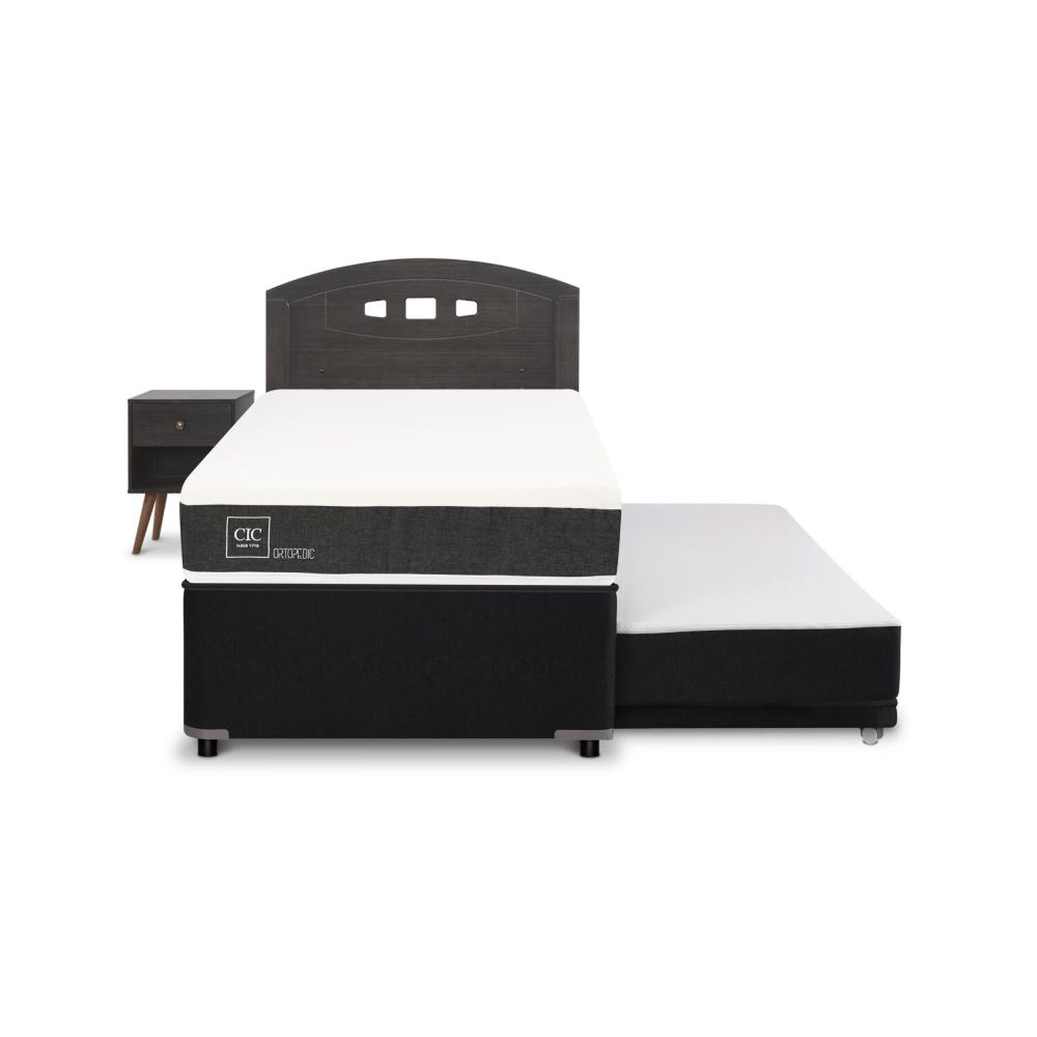 Cama Nido Cic Ortopedic / 1.5 Plazas / Base Normal + Set De Maderas image number 0.0
