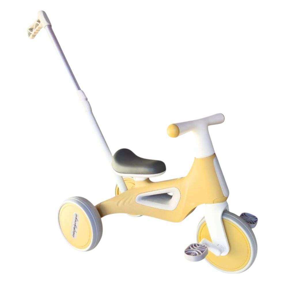 Triciclo Infantil Multifuncional 5 En 1 Con Pedales Amarillo image number 0.0