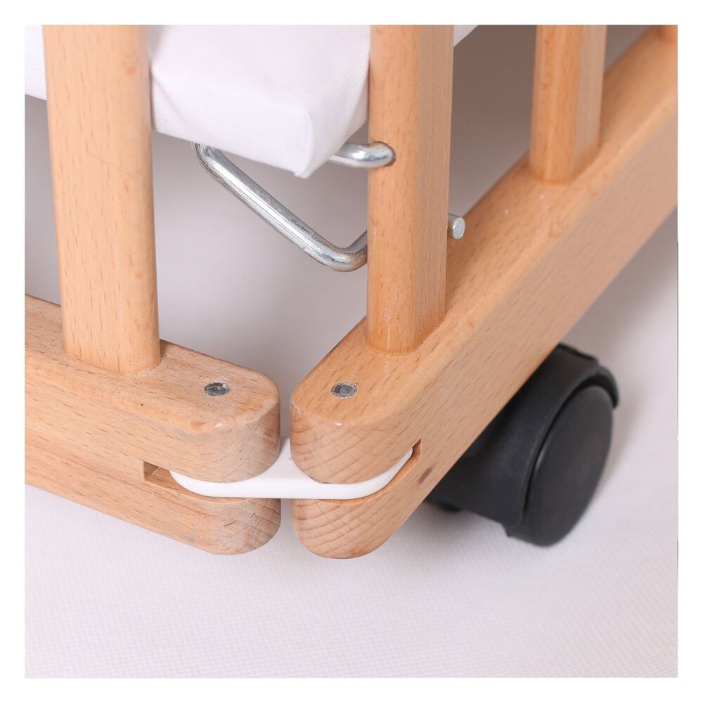 Corral Cuna 2 En 1 Altura Ajustable En Madera Happy Dino image number 6.0