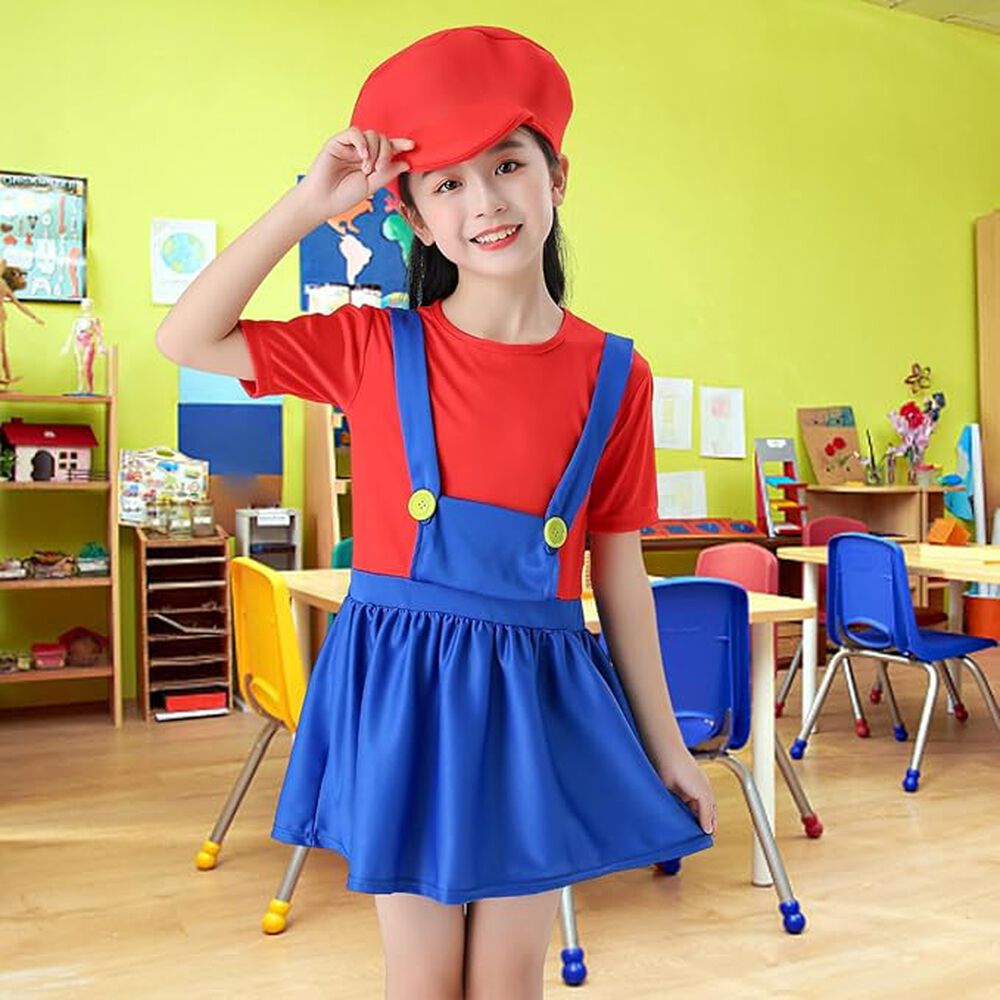 Disfraz Mario Y Luigi Niñas image number 2.0