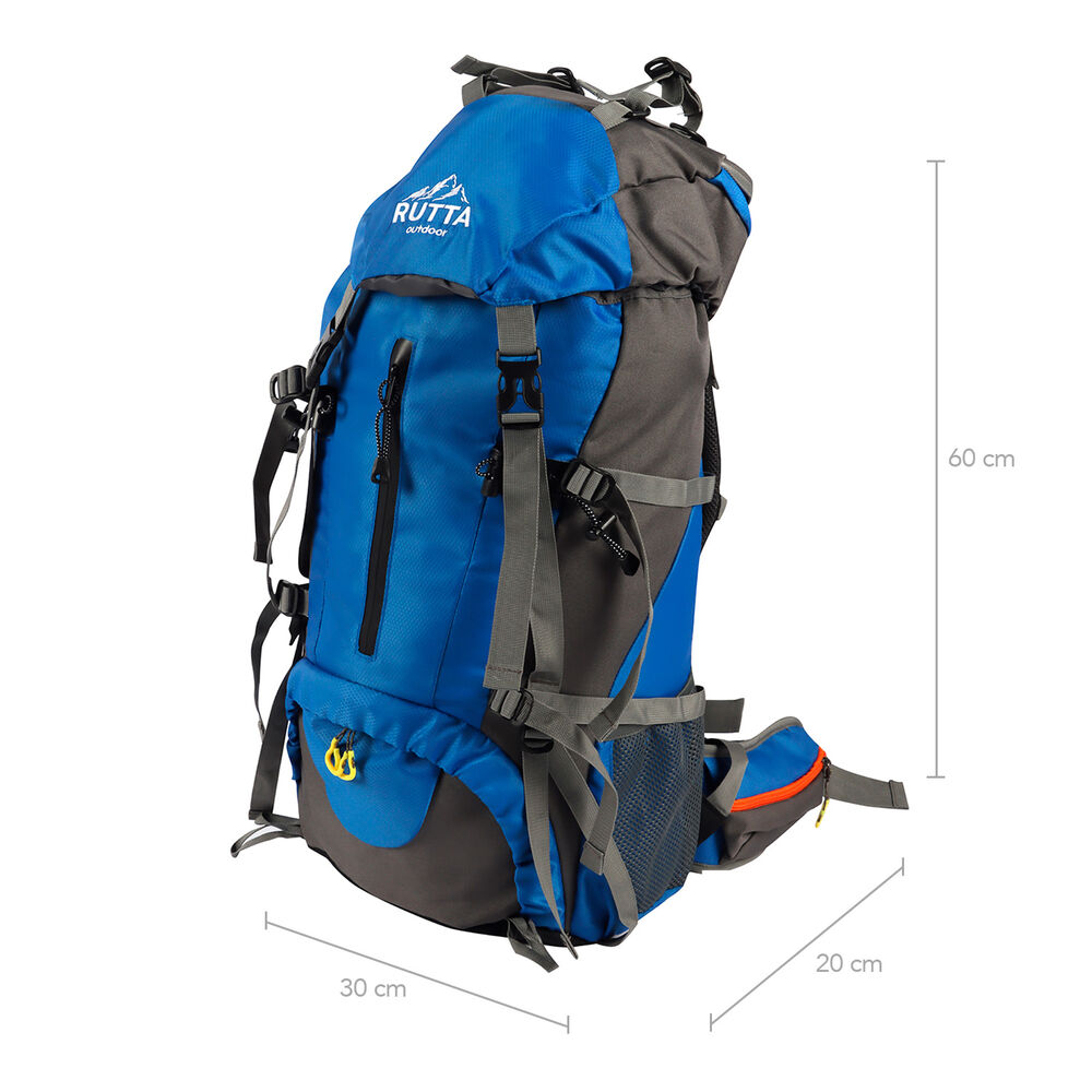 Mochila Camping 50l Azul image number 2.0