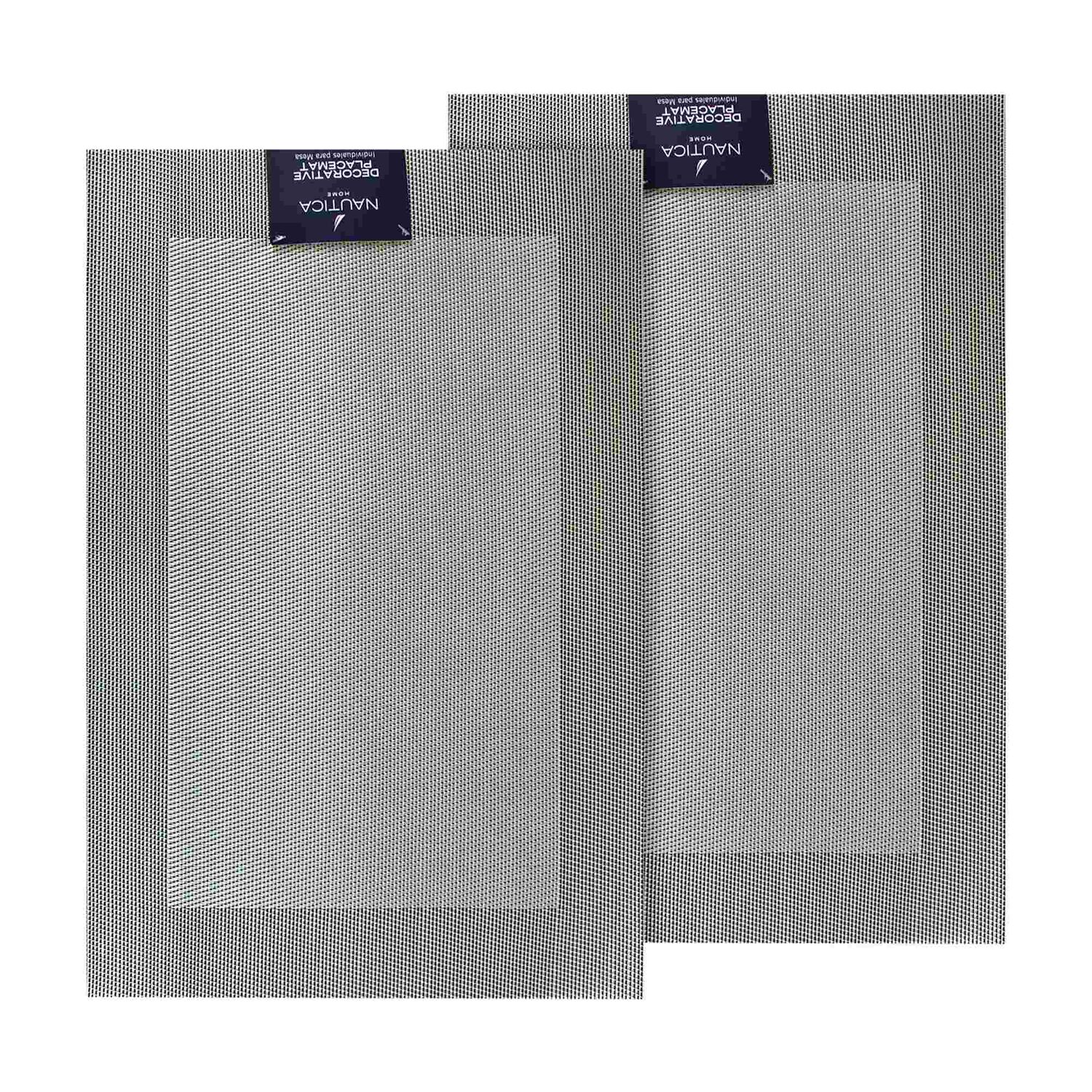 Pack 2 Individuales De Mesa Nautica Home 45x30cm Plateado image number 3.0