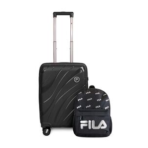 Pack Maleta Cabina S Lola 10kg + Mochila Urbanix Fila 16lts Negro-silver