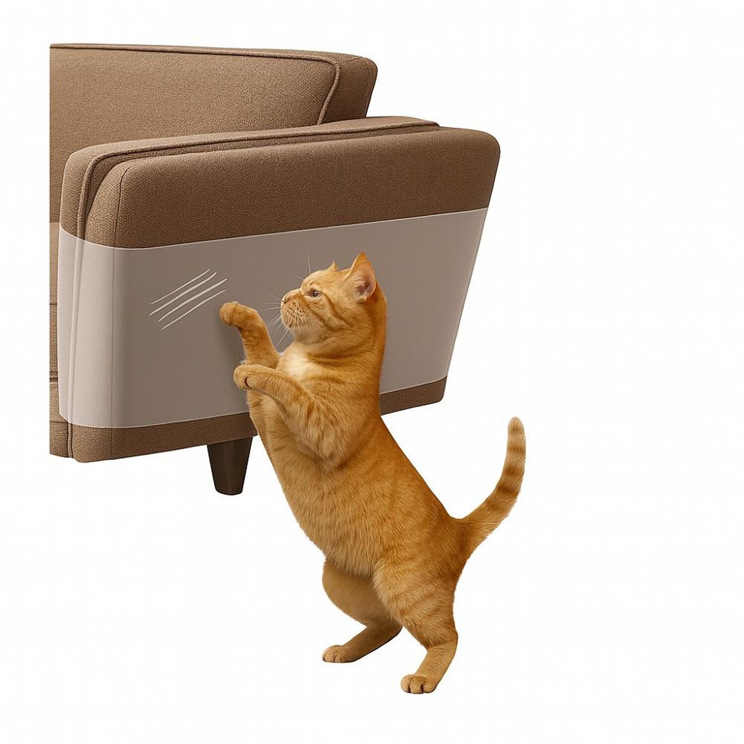 Pegatina Protectora Antiara&ntilde;azos Para Sof&aacute;,protector De Gato image number 1.0